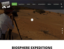 Tablet Screenshot of biosphere-expeditions.org